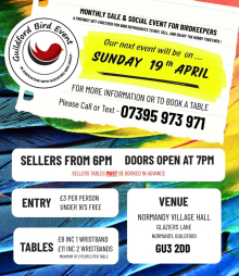 GUILDFORD BIRD SALE 19th April