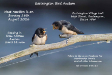 EASTRINGTON BIRD AUCTION - 16th AUGUST