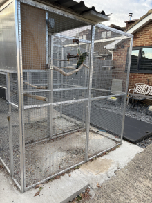 Aluminium aviary 8x3x6 