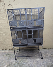 Metal breeding cages